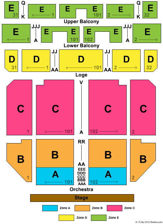 Tower Theatre Seating Chart